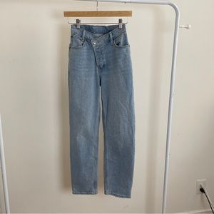 Abercrombie cross-waist jeans